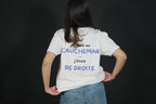 T-shirt Antifa Wear "J'ai fait un cauchemar j'étais de droite" — coton bio assemblé en France, streetwear engagé